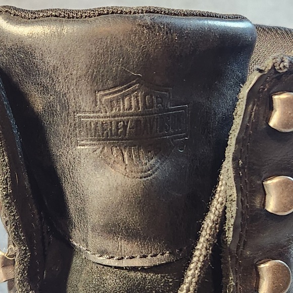 Harley Davidson Boots Mens 12 Black Leather Pearson 8 Inch Waterproof Motorcycle - Picture 8 of 12